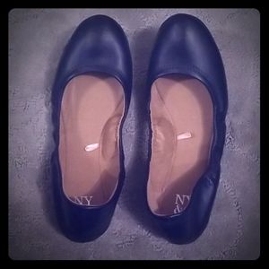 Dark blue flats